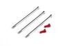 �֥饷�쥹�⡼����Bandit G4R�ѥ�����/����ߥ�����塼���å�(��å�)  ��Titanium/Aluminum Screw Set for Bandit G4R Brushless Motor (Red)