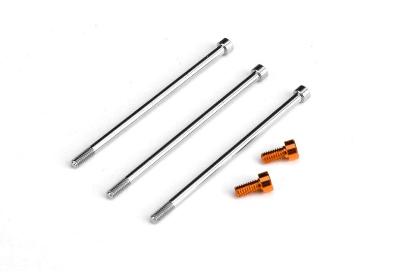 �֥饷�쥹�⡼����Bandit G4R�ѥ�����/����ߥ�����塼���å�(�����)  ��Titanium/Aluminum Screw Set for Bandit G4R Brushless Motor (Orange)