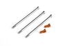 �֥饷�쥹�⡼����Bandit G4R�ѥ�����/����ߥ�����塼���å�(�����)  ��Titanium/Aluminum Screw Set for Bandit G4R Brushless Motor (Orange)