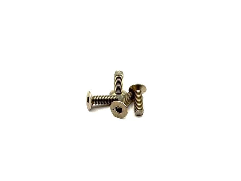 ������إå���110���ӥ� M3��10��4pcs�ˡ�Titanium Socket Hex 110 Flat Head Screw M3x10 (4pcs)