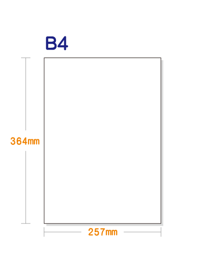B4サイズ 11名様 ノーカーボン用紙】 B4 白紙 | 用紙Labo