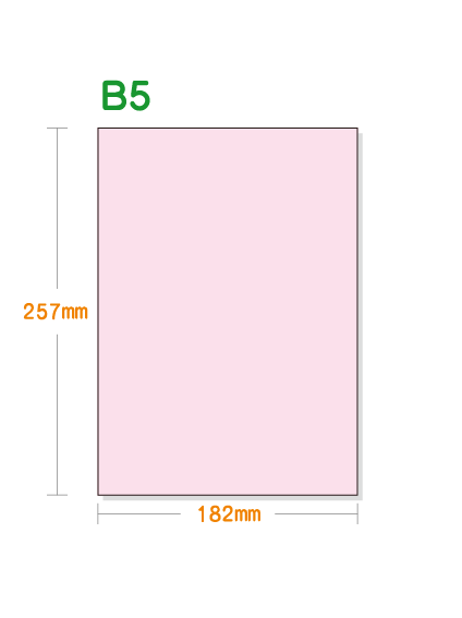 ノーカーボン用紙】 B5 ピンク | 用紙Labo