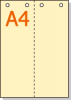 ڥߥꥫ顼ѻ A4 2ʬ [ܥ꡼] 4ꤢ