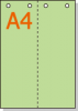 ڥߥꥫ顼ѻ A4 2ʬ [꡼] 4ꤢ