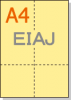 �ڥߥ��������ꥫ�顼�ѻ�� A4 4ʬ�� EIAJɸ��Ǽ�ʽ��б��ѻ� [���꡼��]