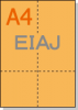 �ڥߥ��������ꥫ�顼�ѻ�� A4 4ʬ�� EIAJɸ��Ǽ�ʽ��б��ѻ� [�����]