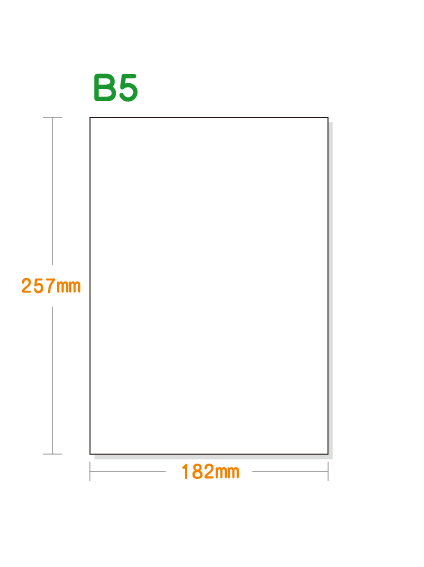 白紙 ノーカーボン用紙】 B5 白紙 [N60上用紙] | 用紙Labo