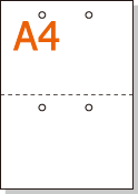2名さま　A4サイズ　✖️2枚 アスクル カラーインデックス A4タテ インデックスシート 2穴 5