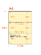 �ڥߥ��������ꥫ�顼�ѻ�� A4 3ʬ�� [�����ܥ꡼] 6�ꤢ��