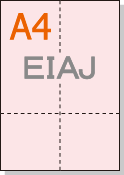 �ڥߥ��������ꥫ�顼�ѻ�� A4 4ʬ�� EIAJɸ��Ǽ�ʽ��б��ѻ� [�饤�ȥԥ�]