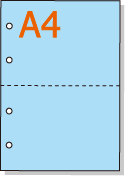 �ڥߥ��������ꥫ�顼�ѻ�� A4 2ʬ�� [�֥롼] 4�ꤢ��