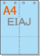 �ڥߥ��������ꥫ�顼�ѻ�� A4 4ʬ�� EIAJɸ��Ǽ�ʽ��б��ѻ� [�֥롼] 4�ꤢ��