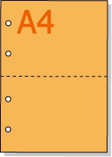 �ڥߥ��������ꥫ�顼�ѻ�� A4 2ʬ�� [�����] 4�ꤢ��