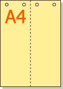 �ڥߥ��������ꥫ�顼�ѻ�� A4 ����2ʬ�� [���꡼��] 4�ꤢ��