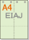 �ڥߥ��������ꥫ�顼�ѻ�� A4 4ʬ�� EIAJɸ��Ǽ�ʽ��б��ѻ� [�饤�ȥ��꡼��] 4�ꤢ��