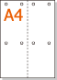 �ڥߥ����������ѻ�� A4 ����4ʬ�� ��� 8��