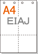 �ڥߥ����������ѻ�� A4 4ʬ�� ��� EIAJɸ��Ǽ�ʽ��б��ѻ� 4��
