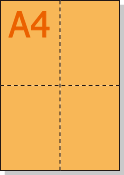 �ڥߥ��������ꥫ�顼�ѻ�� A4 ����4ʬ�� [�����]