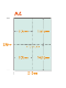 �ڥߥ��������ꥫ�顼�ѻ�� A4 ����4ʬ�� [�饤�ȥ֥롼] ������ѻ�