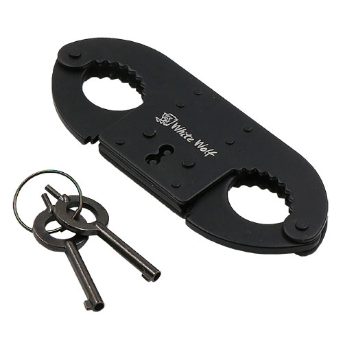 サムカフ(指錠)ダブルロック ブラック☆ 「ロゴあり」☆ | ミリタリー