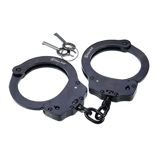 高強度手錠 ダブルロック ブラック | ミリタリー・ポリス用品,手錠
