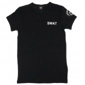 SWAT　半袖Tシャツ　バックプリントあり　ブラック　M