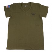 VネックTシャツ　カーキ　XL|ミリタリー・ポリスその他|ミリタリー・ポリス用品