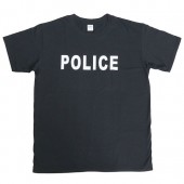 半袖Tシャツ　ポリス　タイプ2　ブラック　XL