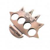 インテリアナックル　CROSS FIRE　ブロンズ|ナックル・メリケンサック|武道具・その他