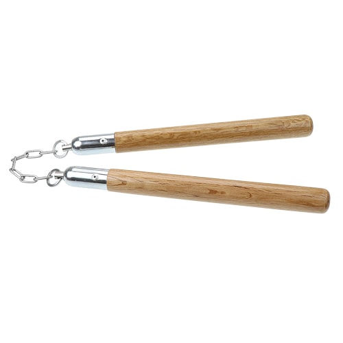 ヌンチャク/st 赤樫八角ヌンチャク（スベリ止） 36cm 紐タイプ | 古武道,ヌンチャク