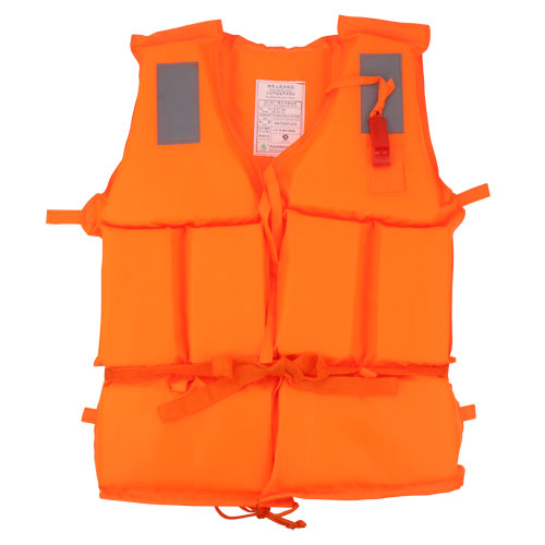 救命胴衣(ライフジャケット) オレンジ ホイッスル付き