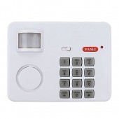 暗証番号付きセンサーアラーム　PANIC　ホワイト|侵入防止対策|防犯用品