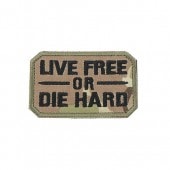 LIVE FREE OR DIE HARD　ワッペン　CP迷彩