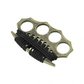 デザインナックル　紐巻き　ゴールド×ブラック　メリケンサック　インテリア