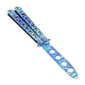 トレーニング用バタフライナイフ 　タイプ4　オーシャンブルー