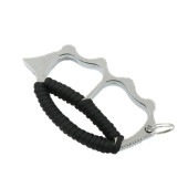 デザインナックル　紐巻　ガラス割り付　シルバー