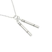 ヌンチャクネックレス シルバー