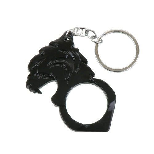 ガラス割りキーホルダー 虎 ブラック