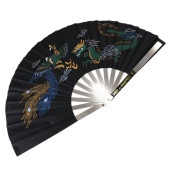 鉄扇　龍　ブラック