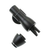 ガラス割り/シートベルトカッター付き　レスキューツール　ブラック