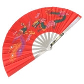 鉄扇　龍　レッド
