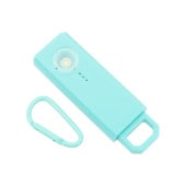 カラビナ式防犯ブザー　充電式　PA02　ライトブルー