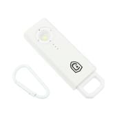 カラビナ式防犯ブザー　充電式　PA02　ホワイト