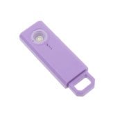 カラビナ式防犯ブザー　充電式　PA02　パープル