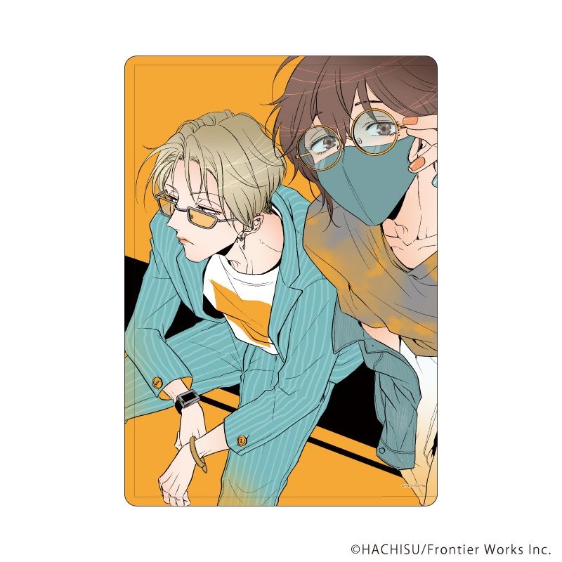 キャラクリアケース「甘くて熱くて息もできない」01/理央&絢斗(公式イラスト)