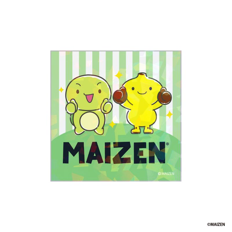 「まいぜんシスターズ」 ホログラムステッカー【マイッキー＆バナナくん】