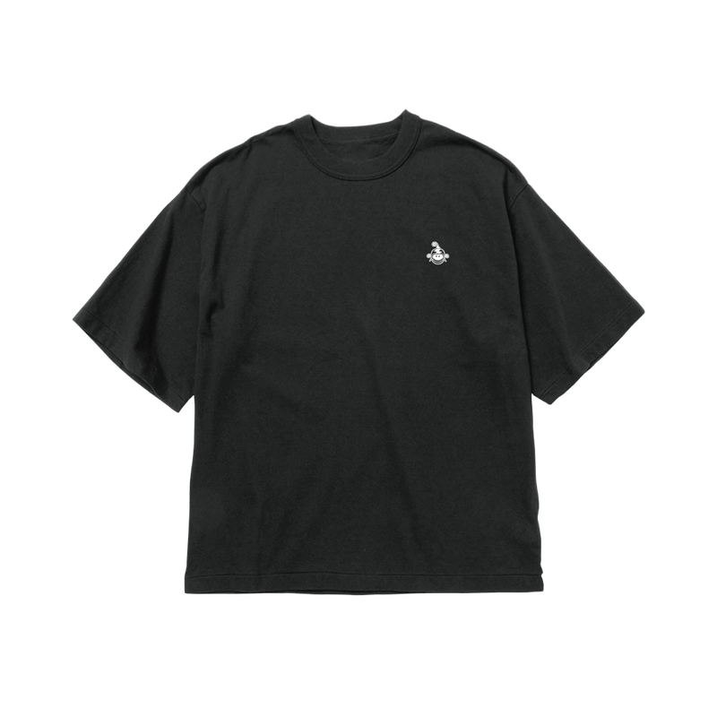 サンデー総柄Tシャツ ブラック