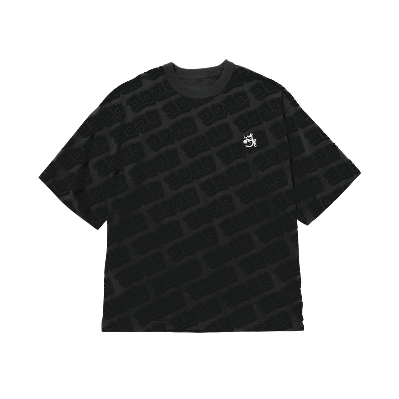 コロコロ総柄Tシャツ ブラック