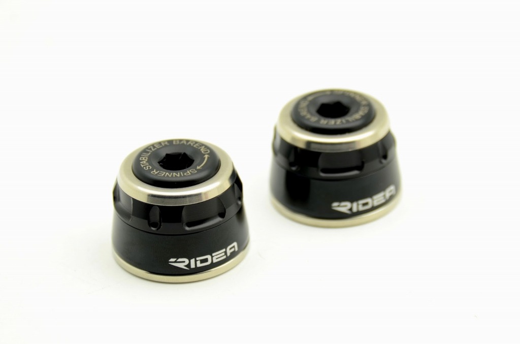 RIDEA SPINNER バーエンド ブルー ロング HONDA車用 CBR400R Webike
