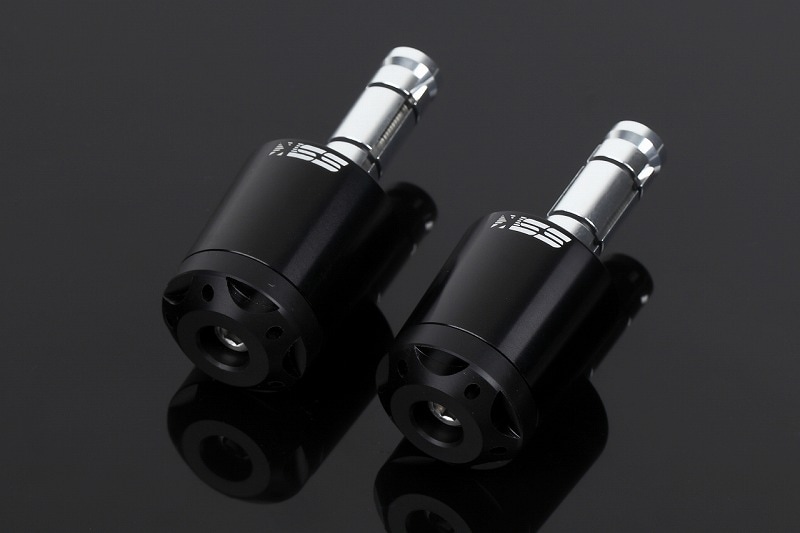 ER-6n（06〜14年） アルミハンドルバーエンド ブラック SSK SPEEDRA